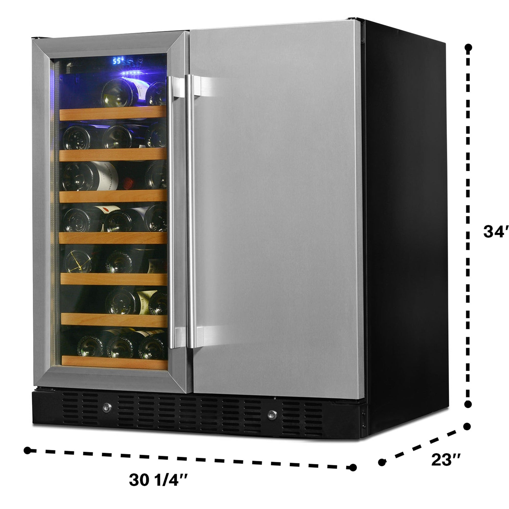 Open Box Stainless Steel Wine and Beverage Cooler