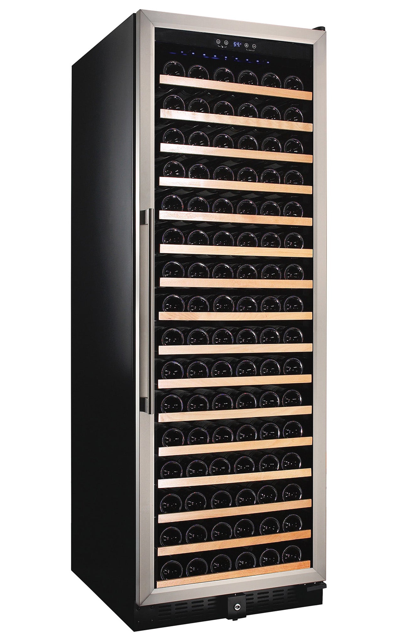 166 Bottle Single Zone Stainless Steel Wine Refrigerator