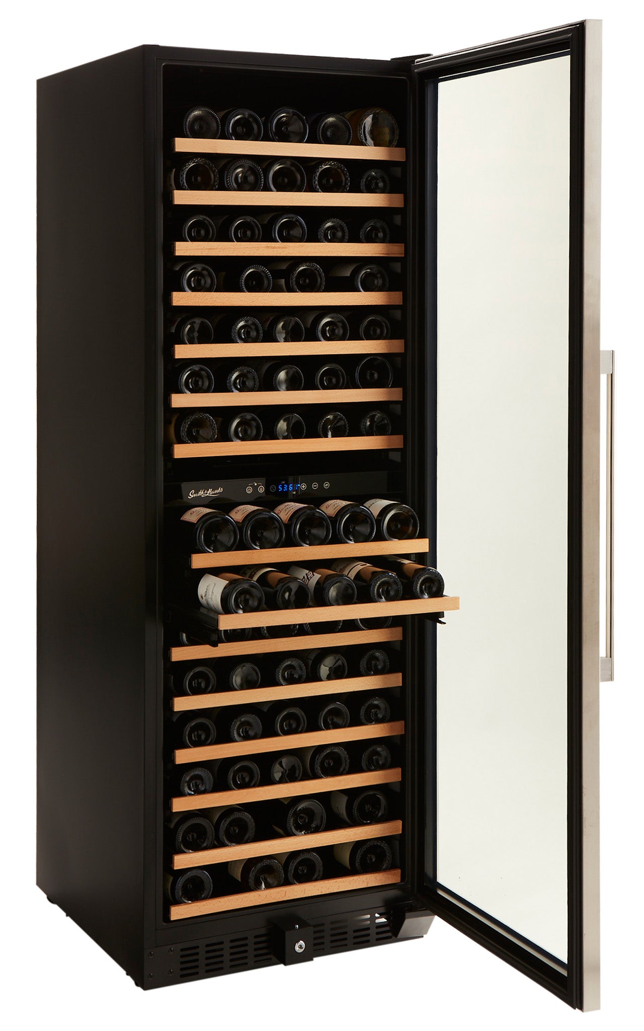 166 Bottle Premium Dual Zone Stainless Steel Wine Refrigerator