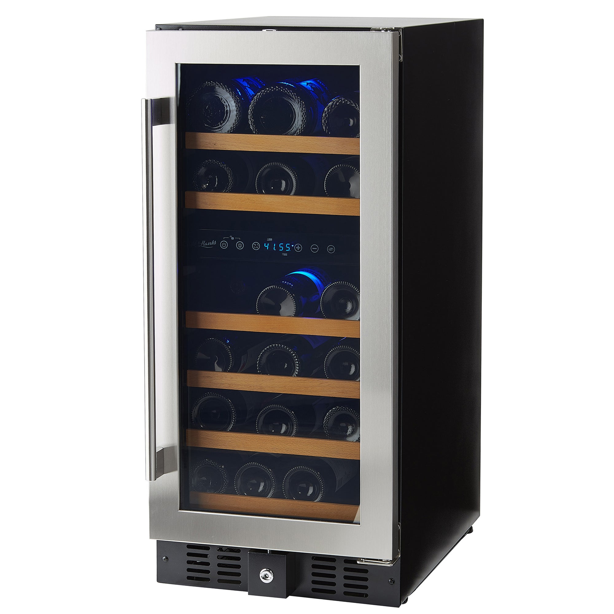 https://www.smithandhanks.com/cdn/shop/products/Smith-and-Hanks-32-bottle-wine-cooler-dual-zone-RW88DRE-premium-seamless-stainless-steel-angle_2000x2000.jpg?v=1677718081