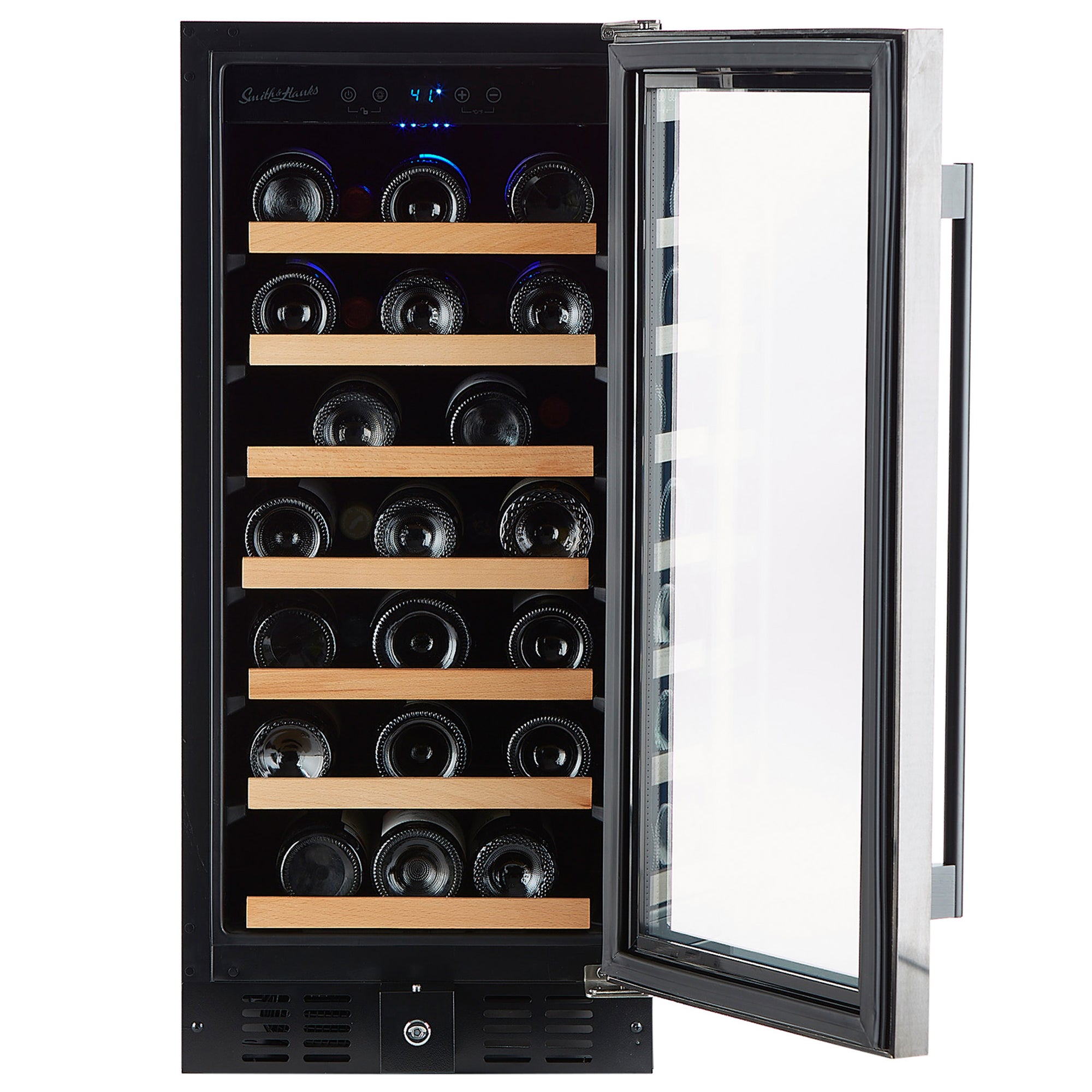 34 Bottle Single Zone Stainless Steel Built In Wine Refrigerator